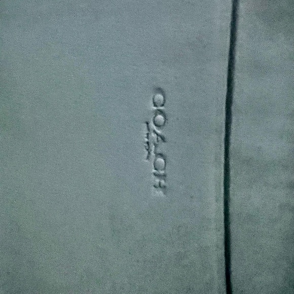 Coach Dempsey, large phone wallet in signature Jack striped patch blue C9073NWOT - Picture 7 of 7